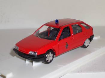 Citroen ZX 1992 pompiers - mini voiture 1:43